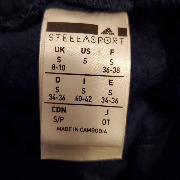 Adidas by Stella McCartney navy blue high waist polar joggers. Pink. Size S. - Picture 8 of 14